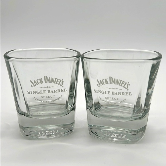 Jack Daniels Other - Jack Daniels Single Barrel Select Whiskey Rocks Clear Etched Glasses (Set of 2)